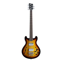 Warwick Star Bass 5 VST HP  5-струнный полуакустический бас PRO SERIES TAEMBUILT, цвет санбёрст