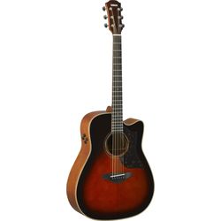 Yamaha A3M TBS ARE  электроакустическая гитара, задняя дека массив махагоне, цвет TBS