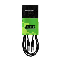 NordFolk NMC9/5M  кабель микрофонный XLR(F) <=> XLR(M), Ø 6 мм, 5 метров
