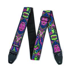 Dunlop ILD05 I Love Dust Fangs Green  ремень гитарный