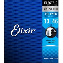 Elixir 12050 Polyweb  Струны для электрогитары Custom Light 10-46