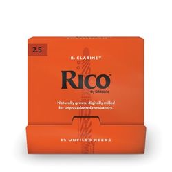 Rico RCA0125-B25  трости для кларнета Bb, RICO (2 1/2), 25 шт. в пачке