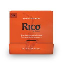 Rico RJA0125-B25  трости для альт-саксофона, RICO (2 1/2), 25 шт. в пачке