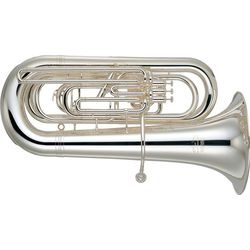 Yamaha YBB-321S  Туба BBb 4/4, студенческая модель, 4х помповая, 433мм.,18,5-19,5мм.,серебро