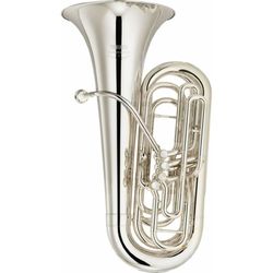 Yamaha YCB-621S  туба CC, 3/4, 4 фронт. помпы, профессиональная, 366мм.,17,5-18,5мм., серебро