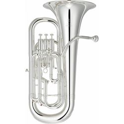 Yamaha YEP-642S  Эуфониум Bb, проф., помповый, 3+1 комп., раструб 300мм, менз.15-16,8мм, серебро