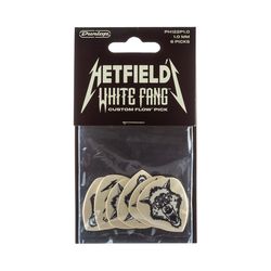 Dunlop PH122P100 Hetfield's White Fang Custom Flow 1.0mm 6Pack  медиаторы, толщина 1 мм, 6 шт.