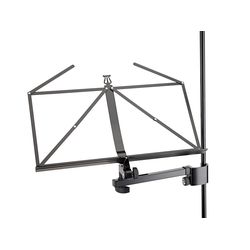 K&M 11505-000-55  пюпитр с креплением на стойку, черный, 185-265 мм