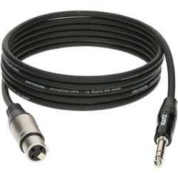 Klotz GRG1FP03.0  GREYHOUND микрофонный кабель XLR(F)/cтерео джек, 3 м, черный, разъемы Klotz