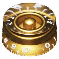 Hosco H-SKG-110I  ручка потенциометра Les Paul (дюймовый размер), цилиндр, Gold, embossed