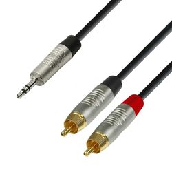 Adam Hall K4 YWCC 0600 SALE  аудиокабель 3,5 Jack stereo-2 x RCA(M), REAN, 6м