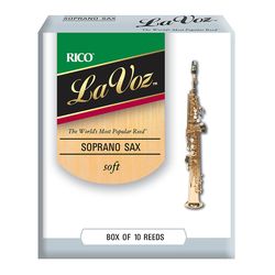 Rico RIC10SF  трости для сопрано-саксофона мягкие, La Voz, (S), 10 шт.в пачке