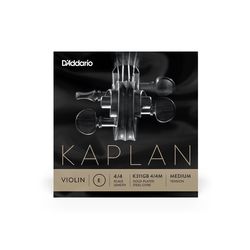 D'Addario K311GB 4/4M  Отдельная струна E для скрипки 4/4 Kaplan, позолота, Medium Tension, Ball