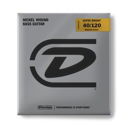 Dunlop DBSBN40120M Super Bright Nickel SALE  струны для 5 стр. бас-гитары, ник.,40-120, Medium Scale