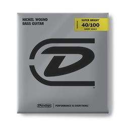 Dunlop DBSBN40100S Super Bright Nickel SALE  струны для бас-гитары, никель,40-100, Short Scale, 30"