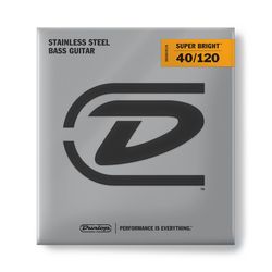 Dunlop DBSBS40120 Super Bright Steel  струны для 5 стр. бас-гитары, сталь, 40-120