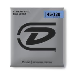 Dunlop DBSBS45130T Super Bright Steel  струны для 5 стр. бас-гитары, сталь, 45-130, Tapered
