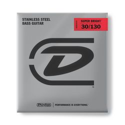 Dunlop DBSBS30130 Super Bright Steel  струны для 6 стр. бас-гитары, сталь, 30-130