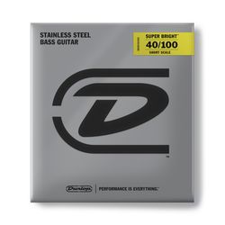 Dunlop DBSBS40100S Super Bright Steel SALE  струны для бас-гитары, сталь,40-100, Short Scale, 30"