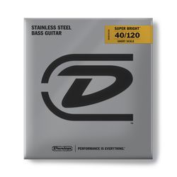 Dunlop DBSBS40120S Super Bright Steel SALE  струны для 5 стр бас-гитары, сталь,40-120, Short Sc.,30"