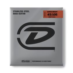Dunlop DBSBS45105S Super Bright Steel SALE  струны для бас-гитары, сталь,45-105, Short Scale, 30"