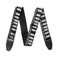 Dunlop D6713 Jacquard Stars and stripes  дизайнерский ремень для гитары, жаккардовая ткань c ко