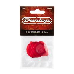 Dunlop 475P100 Big Stubby 6Pack  медиаторы, толщина 1 мм, 6 шт.
