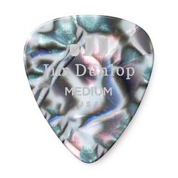Dunlop 483P14MD Celluloid Abalone Medium 12Pack  медиаторы, средние, 12 шт.