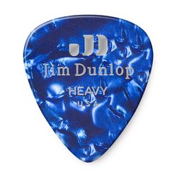 Dunlop 483P10HV Celluloid Blue Pearloid Heavy 12Pack SALE  медиаторы, жесткие, 12 шт.