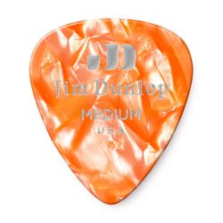 Dunlop 483P08MD Celluloid Orange Pearloid Medium 12Pack SALE  медиаторы, средние, 12 шт.