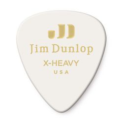 Dunlop 483P01XH Celluloid White Extra Heavy 12Pack  медиаторы, очень жесткие, 12 шт.