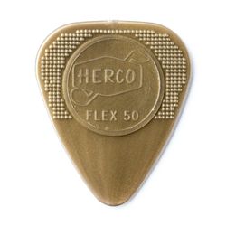 Herco HE210P Flex 50 Nylon 12Pack  медиаторы, средние, золотые, 12 шт.
