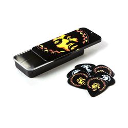 Dunlop JHPT16H Jimi Hendrix Aura Mandala Pick Tin  сувенирный набор медиаторов, жесткие, 12 шт