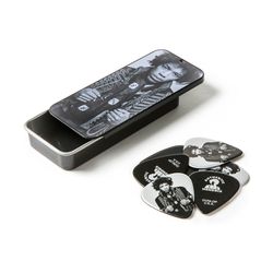 Dunlop JHCT14H Jimi Hendrix Mankowitz Pick Tin  сувенирный набор медиаторов в пенале, жесткие, 