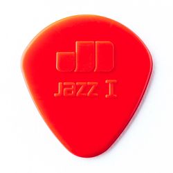 Dunlop 47P1N Nylon Jazz I 6Pack  медиаторы, круглый кончик, толщина 1.1 мм, красные, 6 шт.