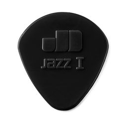 Dunlop 47P1S Nylon Jazz I 6Pack  медиаторы, круглый кончик, толщина 1.1 мм, черные, 6 шт.