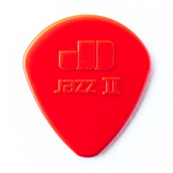 Dunlop 47P2N Nylon Jazz II 6Pack  медиаторы, полукруглый кончик, толщина 1.18 мм, красные, 6 шт.