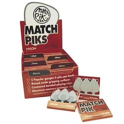 Dunlop 4480 Match Pik Nylon Display  коробка с медиаторами, 5 размеров по 12 пачек, 360шт.