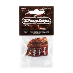 Dunlop 9023P Plastic Thumbpick Shell 4Pack  когти на большой палец, жесткие, пятнистые, 4 шт.