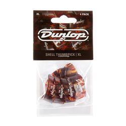 Dunlop 9024P Plastic Thumbpick Shell 4Pack  когти на большой палец, оч жесткие, пятнистые, 4 шт.