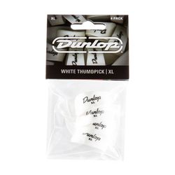 Dunlop 9004P Plastic Thumbpick White 4Pack  когти на большой палец, очень жесткие, белые, 4 шт.