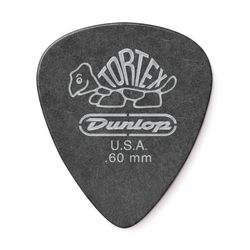 Dunlop 488P060 Tortex Pitch Black Standard 12Pack  медиаторы, толщина 0.6 мм, 12 шт.