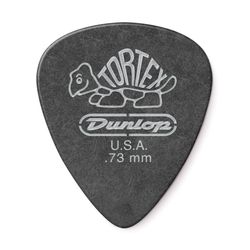 Dunlop 488P073 Tortex Pitch Black Standard 12Pack  медиаторы, толщина 0.73 мм, 12 шт.