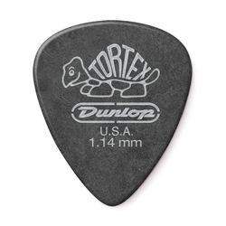 Dunlop 488P114 Tortex Pitch Black Standard 12Pack  медиаторы, толщина 1.14 мм, 12 шт.