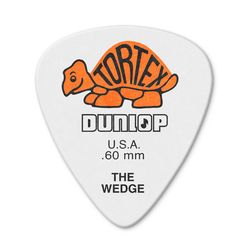 Dunlop 424P060 Tortex Wedge 12Pack  медиаторы, толщина 0.6 мм, 12 шт.