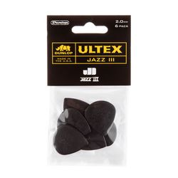 Dunlop 427P200 Ultex Jazz III 6Pack  медиаторы, толщина 2 мм, 6 шт.