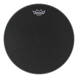 Remo BA-0814-ES  14"Ambassador Black Suede, пластик для барабана, черный
