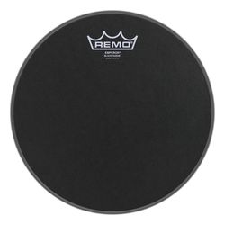 Remo BE-0810-ES  10" Emperor Black Suede, пластик для барабана, двойной, черный