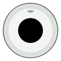 Remo P3-1322-10  22"Powerstroke P3 Clear Black Dot, пластик для барабана, прозрачный