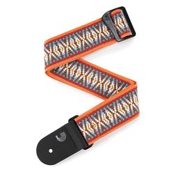 Planet Waves 50G08  гитарный ремень "Sunrise Hootenanny", 50 мм, нейлон, кожаные наконечники